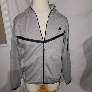 Nike Sportswear Mens Gray Tech Fleece Full Zip Hoodie Jacket XXL